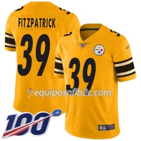 Camiseta Hombre NFL Pittsburgh Steelers Minkah Fitzpatrick 39 Nike Amarillo 100th
